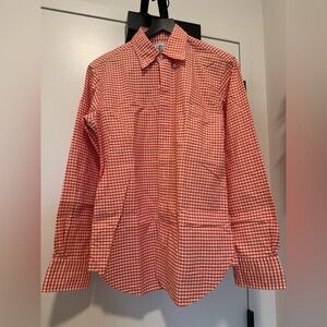 Brooks Brothers Black Fleece (Thom Browne) Orange Gingham Shirt